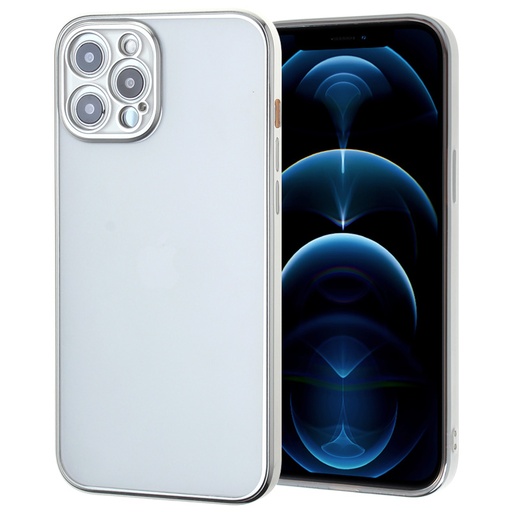 [CS-I13P-MCC-SI] Matte Clear Color Edge Case for iPhone 13 Pro - Silver