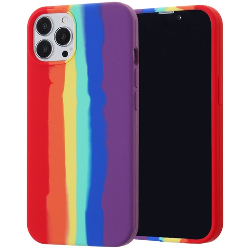 [CS-I13P-PMS-RBB] Premium Silicone Case for iPhone 13 Pro - Rainbow B