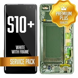 [LCD-S10P-WF-SP-CWH] LCD Assembly for Samsung Galaxy S10 Plus With Frame - Ceramic White (Service Pack)