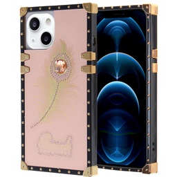 [CS-I13-LBT-ROGO] Luxury Beautiful Trunk Case for Iphone 13 - Rose Gold