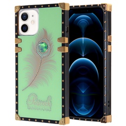 [CS-i12-LBT-LGR] Luxury Beautiful Trunk Case for Iphone 12 - Light Green
