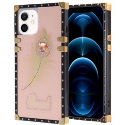 [CS-i12-LBT-ROGO] Luxury Beautiful Trunk Case for Iphone 12 - Rose Gold