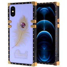 [CS-iXSM-LBT-LPU] Luxury Beautiful Trunk Case for Iphone Xs Max - Light Purple
