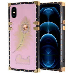 [CS-iXSM-LBT-PN] Luxury Beautiful Trunk Case for Iphone Xs Max - Pink
