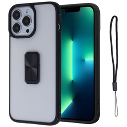 [CS-I11-CST-BK] Clear color Edge Case with Strap for Iphone 11 -Black