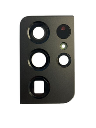 [SP-S21U-BCL-BK] Back Camera Lens For With Cover Bezel Ring Compatible for S21 Ultra - Black 