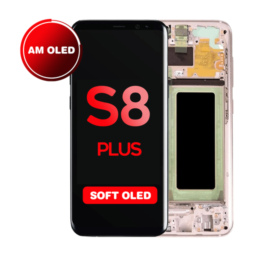 [LCD-S8P-WF-HQ-GO] OLED Assembly for Samsung Galaxy S8 Plus (G955) with Frame - Gold (Aftermarket - OLED)