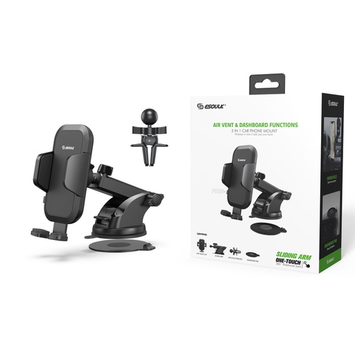 [ACE-EH42P] Esoulk Air Vent & Dashboard Car Phone Mount (2 in 1)