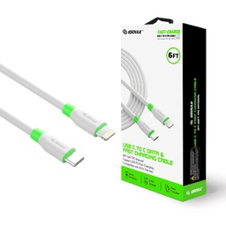 [AC-EC34P-CL-WH] Esoulk USB-C to Ligthening Cable 6ft  - White