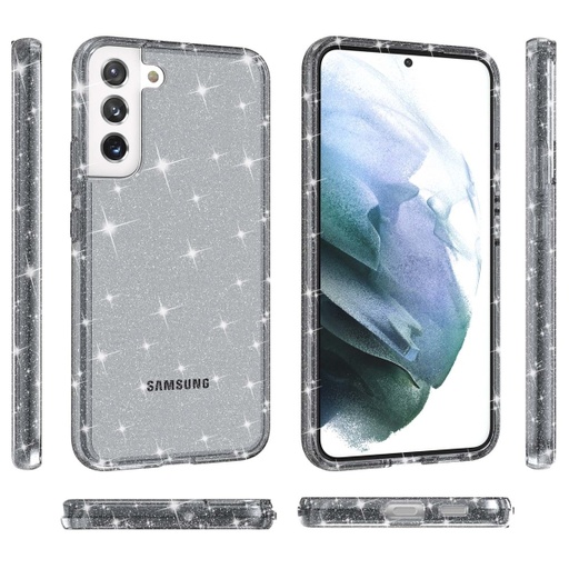 [CS-S22P-TSP-BK] Transparent Sparkle Case for Galaxy S22 Plus - Black