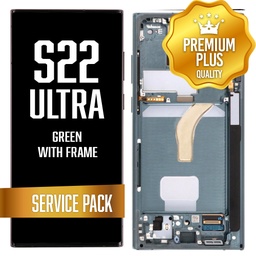 [LCD-S22U-WF-SP-GR] OLED Assembly for Samsung Galaxy S22 Ultra With Frame - Green (Service Pack)