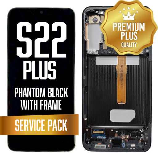 [LCD-S22P-WF-SP-BK] OLED Assembly for Samsung Galaxy S22 Plus With Frame - Phantom Black (Service Pack)