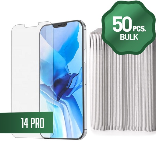[TG-I14P-50] Clear Tempered Glass for iPhone 14 Pro (6.1")(50 Pcs)