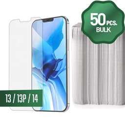 [TG-I13-50] Clear Tempered Glass for iPhone 14 / 13 / 13 Pro (6.1")(50 Pcs)