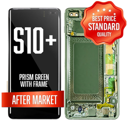 [LCD-S10P-SQ-GR] LCD Assembly for Samsung Galaxy S10 Plus With Frame (Without Fingerprint Sensor) -Prism Green (Standard Quality)