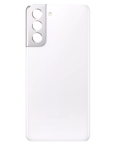 [SP-S21-BCV-WH] Back Cover Glass With Camera Lens For Samsung Galaxy S21 (No Logo) (White)
