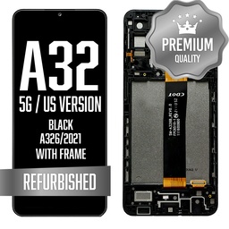[LCD-A32-326-WF-BK] LCD with frame for Galaxy A32 5G (A326/2021) - Black (Premium/ Refurbished) (US Version)