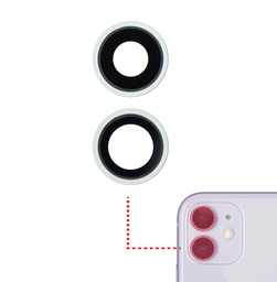 [SP-I11-BCL-GR] Back Camera Lens With Bracket & Bezel Compatible With Iphone 11 (Green) (Real Sapphire / Premium) (2 Pcs Set)