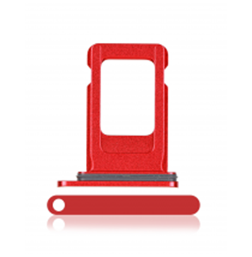 [SP-I11-SSCT-RD] Single Sim Card Tray For iPhone 11 (Red) (Premium)