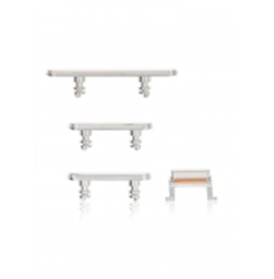 [SP-I11P-HRB-SI] Hard Buttons (Power / Volume / Switch) Compatible With Iphone 11 Pro / 11 Pro Max (Silver)