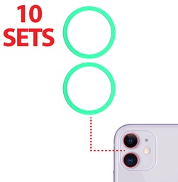 [SP-I12-BCBR-GR] Back Camera Bezel Ring Only Compatible With iPhone 12 / 12 Mini (Green) (2 Piece Set) (10 Pack)