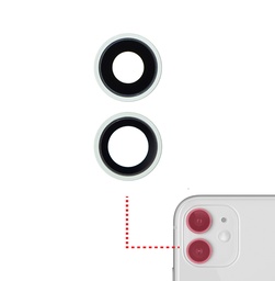 [SP-I12-BCL-GR] Back Camera Lens With Bracket & Bezel Compatible With iPhone 12 / 12 Mini (Green) (Real Sapphire / Premium)
