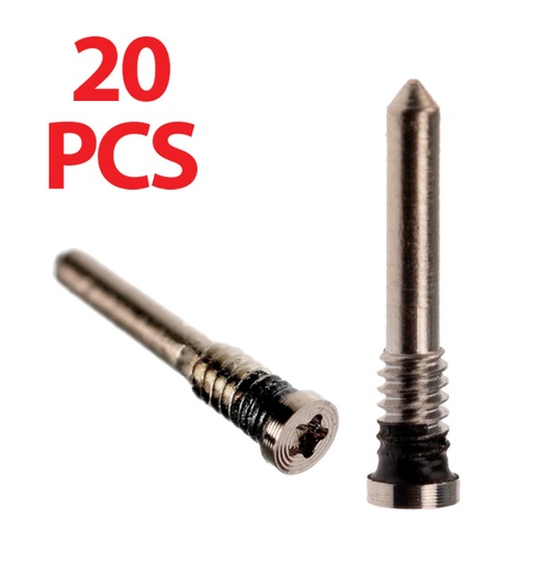 [SP-I13-BSCW-20-GO] Bottom Screw for iPhone X to 14 Pro Max  (20 Pack) (Gold)  (Premium)