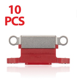 [SP-I13-CP-RD] Charging Port Only Compatible With Iphone 13 / 13 Mini (Red) (10 Pack)