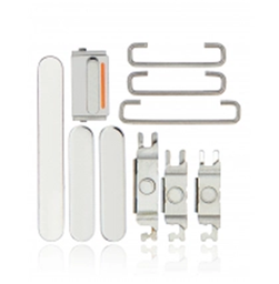 [SP-I13P-HBR-SI] Hard Buttons (Power / Volume / Switch) Compatible With Iphone 13 Pro / 13 Pro Max (Silver)