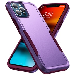 [CS-I14-TLS-PU] Thick 2-Layers Shockproof Case for iPhone 14 / 13 - Purple