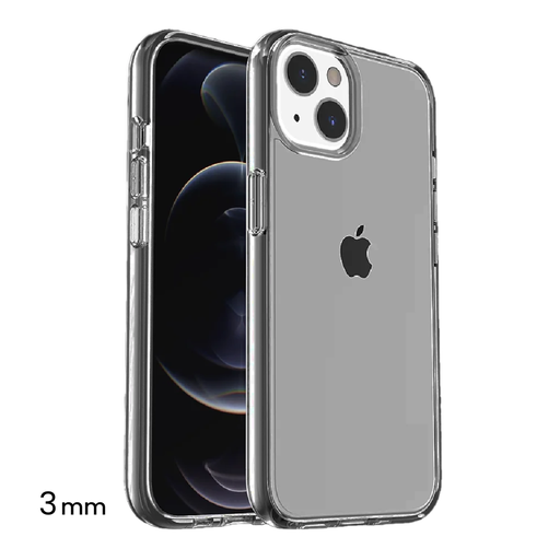 [CS-I14-TSC-BK] Transparent Color Case for iPhone 16e / 14 / 13 - Black