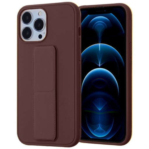 [CS-I14-WSC-BW] Wrist Strap Case for iPhone 16e / 14 / 13 - Brown