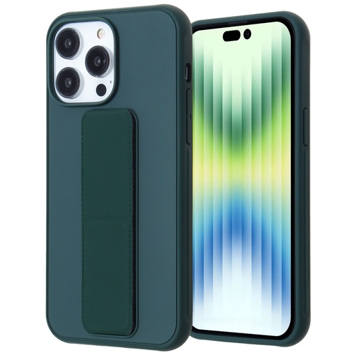 [CS-I14-WSC-DGR] Wrist Strap Case for iPhone 16e / 14 / 13 - Dark Green