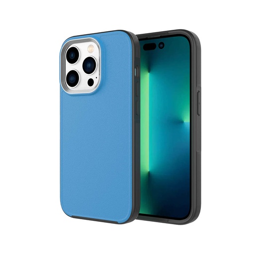 [CS-I14P-MLC-BL] Metal Camera Circle Case for iPhone 14 Pro - Blue