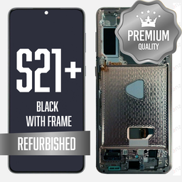 [LCD-S21P-WF-BK] OLED Assembly for Samsung Galaxy S21 Plus 5G With Frame (Refurbished) - Phantom Black