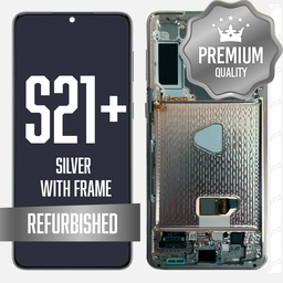 [LCD-S21P-WF-SI] OLED Assembly for Samsung Galaxy S21 Plus 5G With Frame - Phantom Silver (Refurbished)