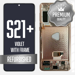 [LCD-S21P-WF-VI] OLED Assembly for Samsung Galaxy S21 Plus 5G With Frame (Refurbished) - Phantom Violet
