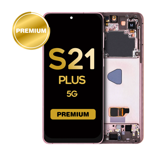 [LCD-S21P-WF-VI] OLED Assembly for Samsung Galaxy S21 Plus 5G (G996) with Frame - Phantom Violet (Premium)