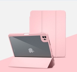 [CS-IP6-CBM-PN] Clear Back Magnet Case for iPad 5 / 6 / Pro 9.7/ Air 2 / Air 1 - Pink