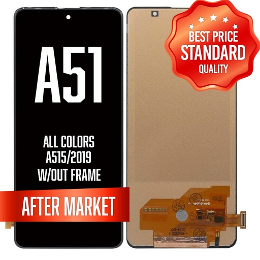 [LCD-A515-STD-BK] LCD Assembly for Galaxy A51 (A515/2019) without Frame - All Colors (Standard Quality)