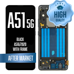 [LCD-A516-WF-HQ-BK] LCD Assembly for Galaxy A51 5G (A516/2020) with Frame - Black (High Quality / AM OLED)