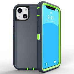 [CS-I14M-OBD-DBLGR] DualPro Protector Case for IPhone 14 Plus - Dark Blue & Green