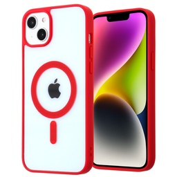 [CS-I14-HWC-RD] Hard Shell Wireless Charging Case for iPhone 14 / 13 - Red
