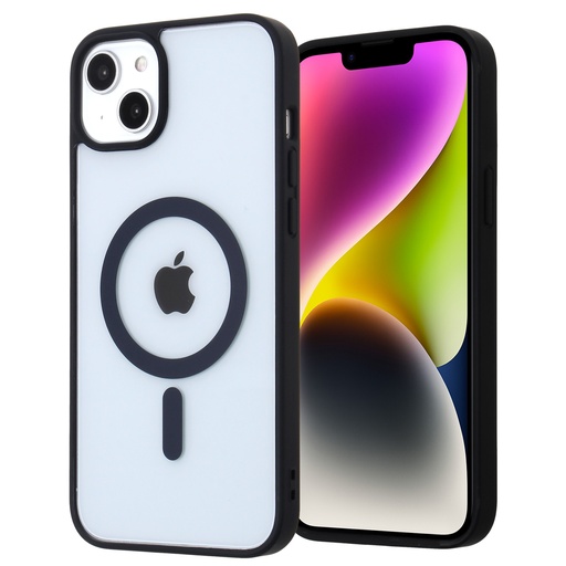 [CS-I14M-HWC-BK] Hard Shell Wireless Charging Case for iPhone 14 Plus - Black
