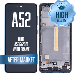 [LCD-A526-WF-HQ-BL] LCD Assembly for Samsung A52 (A526 / 2021) with Frame - Blue (High Quality / AM OLED)