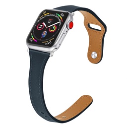 [CS-IW38-FLS-NA] Faux Leather Slim iWatch Band 38/40/41mm - Navy