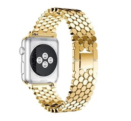 [CS-IW38-HSW-GO] Honeycomb Stainless Steel Wrist Band iWatch 38/40/41mm - Gold