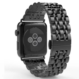 [CS-IW38-SBS-BK] Seven beads Stainless Steel iWatch Band 38/40/41mm - Black