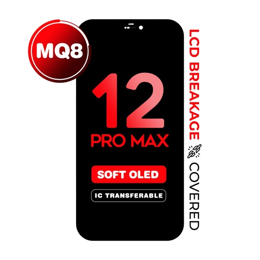 [LCD-I12PM-SOL] OLED Assembly for iPhone 12 Pro Max (MQ8 / Soft OLED) (IC Transferable)