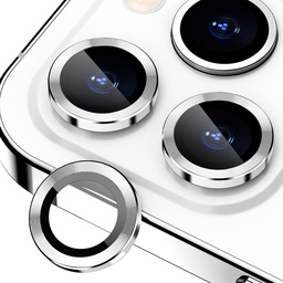 [TG-I14PM-RCL-SI] Ring Camera Lens w/HD Tempered Glass  for iPhone 14 Pro / 14 Pro Max (Silver)